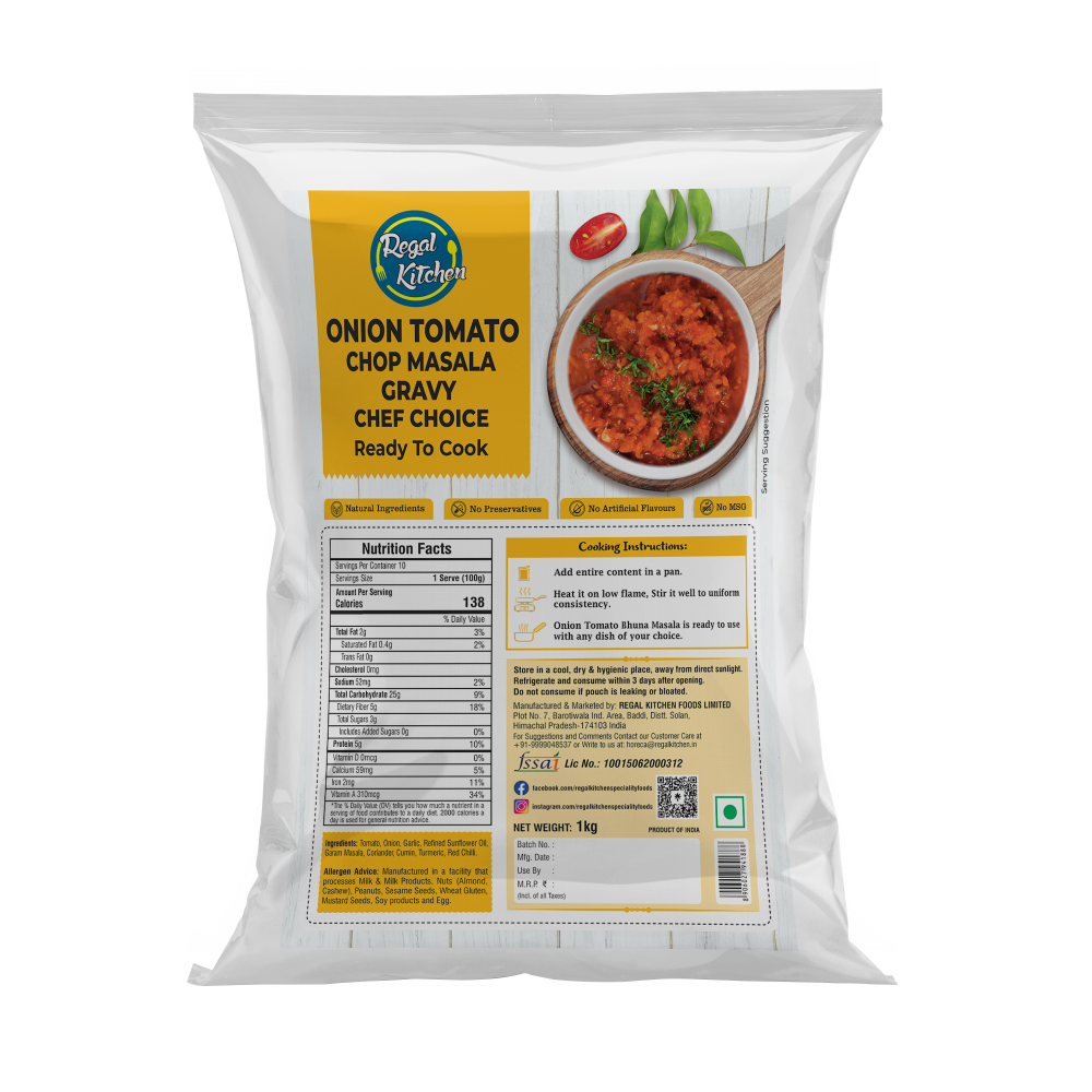 Onion Tomato Chop Masala Gravy (Chef Choice)