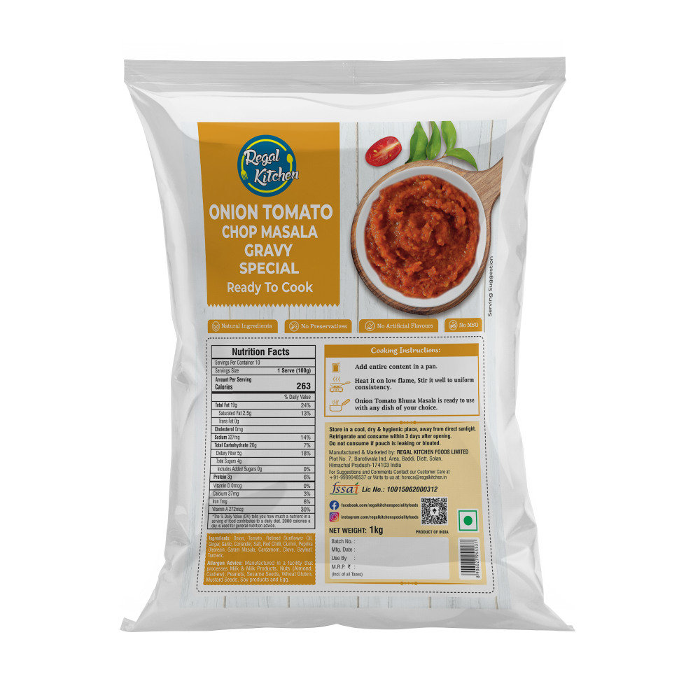 Onion Tomato Chop Masala Gravy (Special)